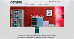 Desktop Screenshot of faveromoveis.com.br