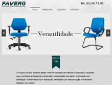 Tablet Screenshot of faveromoveis.com.br